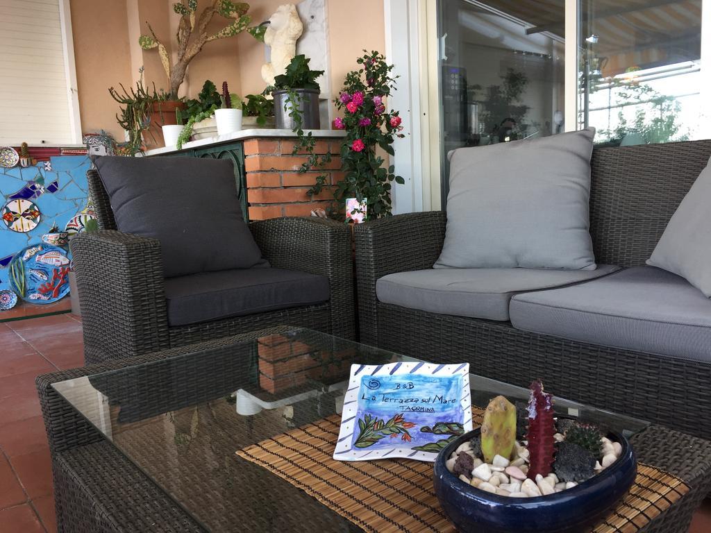 B&B 라 테라자 술 마레 타오르미나 외부 사진